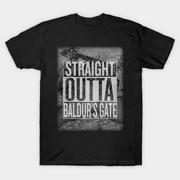 Straight Outta Baldur's Gate T-Shirt by Nazdir